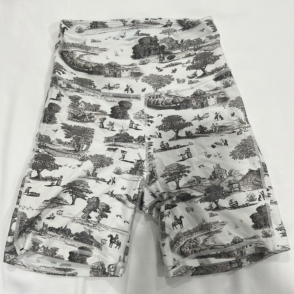 WeWoreWhat patterned biker shorts